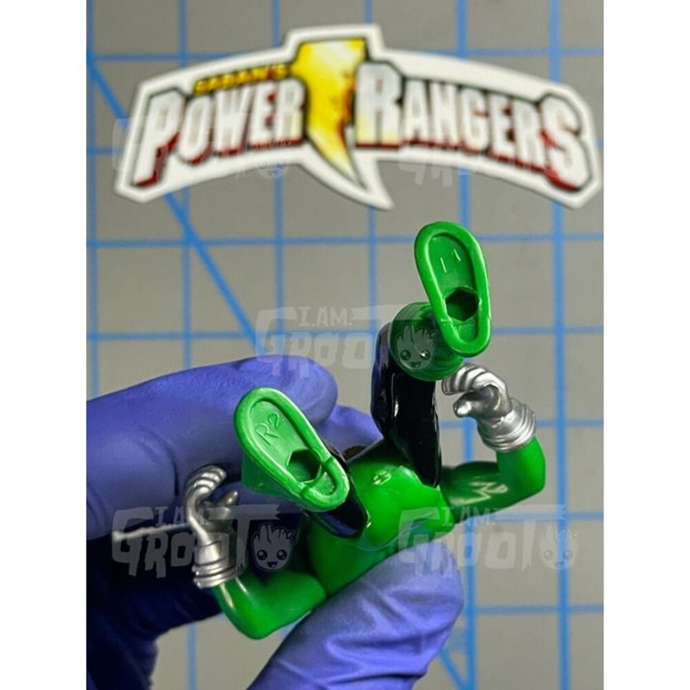 Power Rangers Green Ranger Action Figure 4" Inch Super Megaforce - Picture 4 of 5
